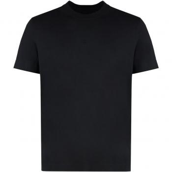 Givenchy Black Cotton T-Shirt with Logo