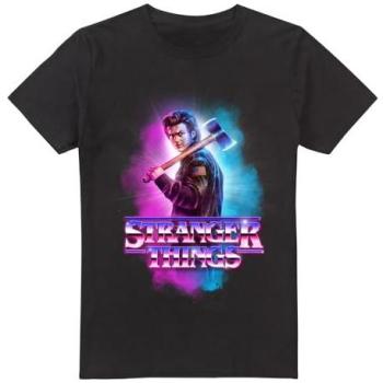 Metal Burst T‑Shirt, Black – Steve Harrington (Size 2XL)