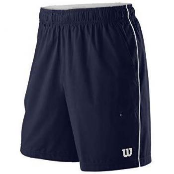 Wilson Homme, Short de Tennis, M COMPETITION 8 SHORT, Polyester/Spandex, Bleu