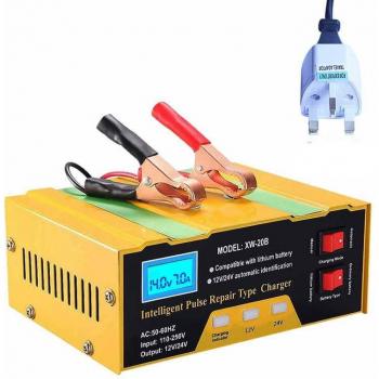 Puls-Batterieladegerät für Autos, Automatische Intelligenz, 110V-250V 12V 6A