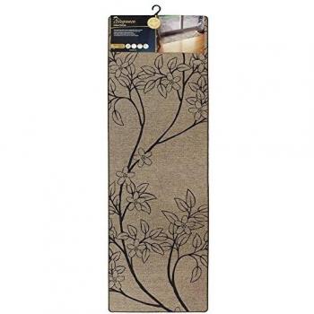 JVL Elegance Indoor Runner Mat – Beige, 50 × 150 cm, Machine Washable Polyester