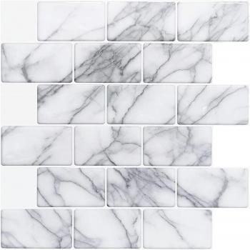 Azulejos 3D de Cáscara y Palillo, 10 Hojas de 12x12 para Cocina y Baño