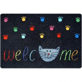 Paillasson Décoration Multicolore 40x60 cm, Lavable et Sécurisé