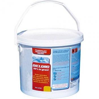 Dicloro in grani 5 kg per trattamento acqua piscina