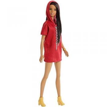 Barbie Fashionistas Bambola con Cappuccio e Abito, FJF49