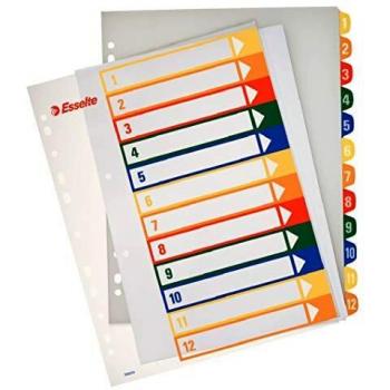 Rubrica PPL extra numerica 1-12 con indice stampabile a PC