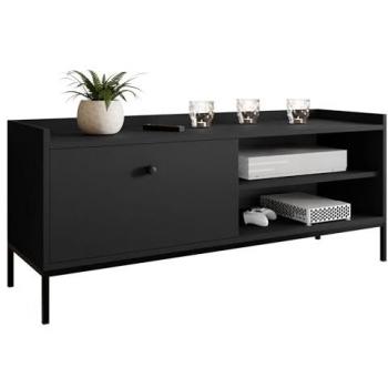 Mueble tv comfivo etmore 104, negro, 140x55x40cm