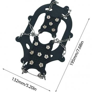 Winter Shoe Covers with 12-Tooth Crampons, Size 40