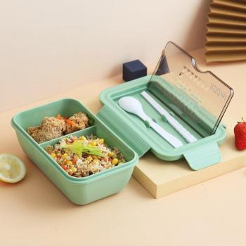 Gesunde Lunchbox mit Besteck
