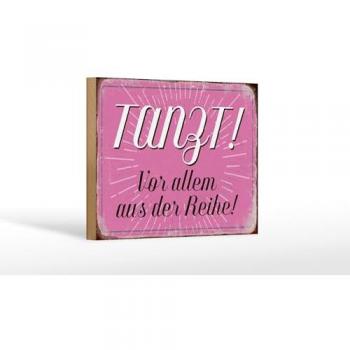 Wanddeko Holz 18x12 cm tanzt vor allem aus der Reihe