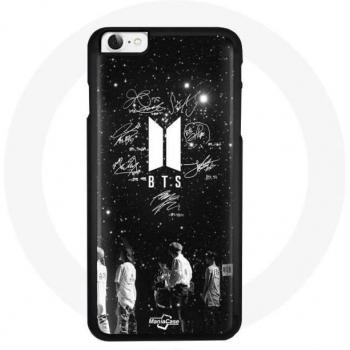 Maniacase iPhone 8 Hülle “BTS Signature” – Schwarz, Flexibel, mit allen 6 Mitgliedern (Jin, Jimin, V, Suga, Jungkook,