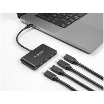 DeLock USB-Hub 4 x USB 3.0 Typ-C, Stromversorgung: USB