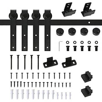 Sistema de herrajes HOMCOM para puertas correderas de 183 cm