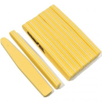 Kit de archivos de uñas dobles, 10 unidades, 100/180 granos, Proceso de pulido de 7 pasos, Herramienta para cuidado de uñas #TF31