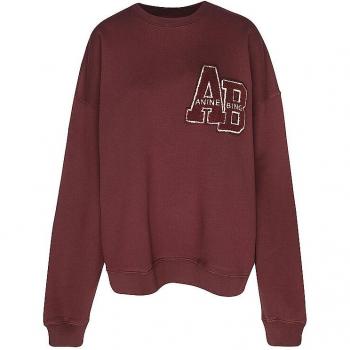 Anine Bing Women's Bordeaux Oversized Sweatshirt