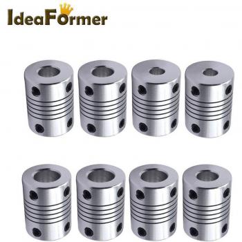 2pcs Flexible Shaft Coupler for 3D Printers