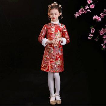 Children's Winter Performance Cheongsam Top