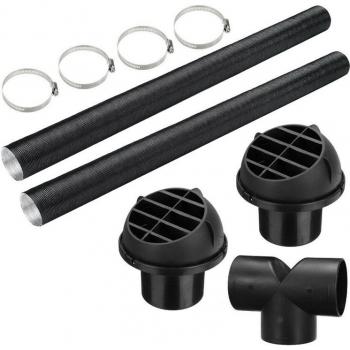 Heizrohr-Kanal T‑Clip für warme Luft 75 mm