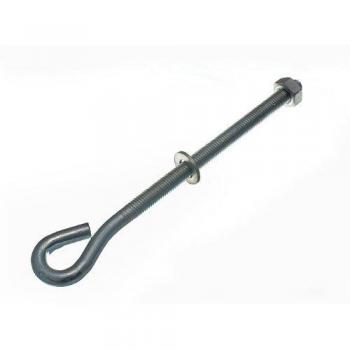 Eye Bolt M10 x 200mm with Nuts and Washers BZP Weatherproof