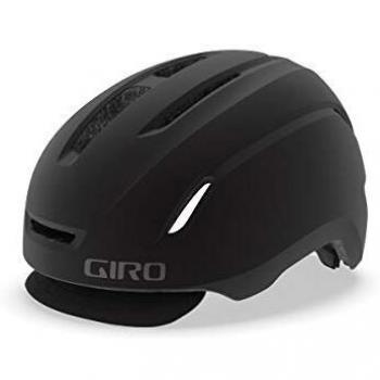 Giro Caden Urban LED Helm – Erwachsene, Unisex, Schwarz, M (55‑59 cm)