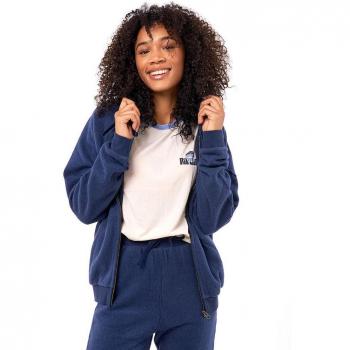 Rip Curl New Soft Rib Full Zip Damen Hoodie Dunkelblau XS – Winter