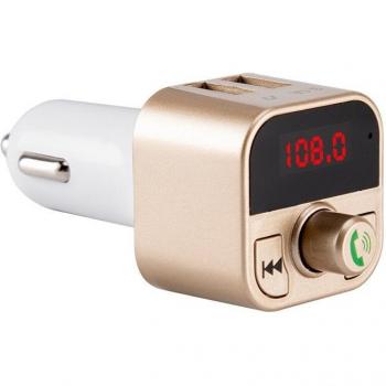 KDSafe Bluetooth 5.0 Dual‑USB Car Kit – FM Radio, LCD Display, U‑Disk Player