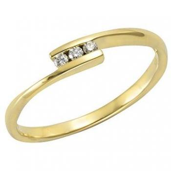 Orolino Fingerring »Gold 585 mit 3x Brillant zus. 0,06ct.«