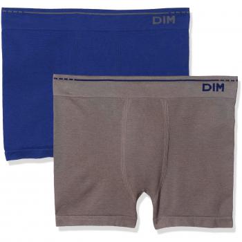 DIM Basic Boxer Algodón Sin Costuras para Hombre, Pack de 2