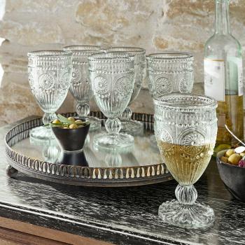 Lot de 6 verres transparents Leatrice, 16 cm