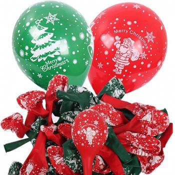 Globos de Látex 10 para Decoración Navideña