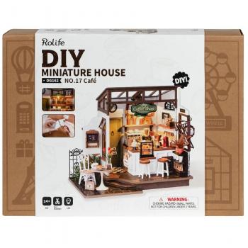 DIY 3D Wooden Café Building Set by Robotime