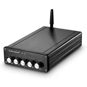 Nobsound NS-14G Bluetooth 4.2 HiFi Stereo 200W 2.1 Kanal Subwoofer Power Verstärker Audio Amp Höhen Bass Steuerung Heimlautsprecher Auto Audio mit Netzteil Digitaler Verstärker Hi-Fi Endstufe