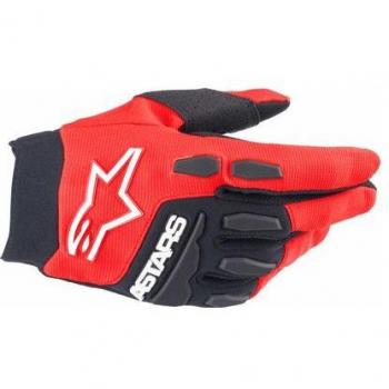 Freeride‑Kids Alpine Handschuhe Rot/Weiß