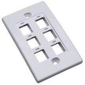 Placca 6 posti Porta Frutti Mod.503 Bianco