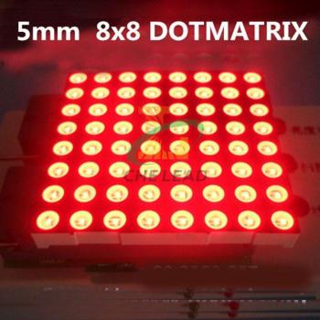 Matriz LED 8x8 5mm ánodo común 60x60mm modelo 2388