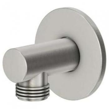 Steinberg Serie 100 Brauseanschlussbogen, 1/2, gebürstetes Nickel