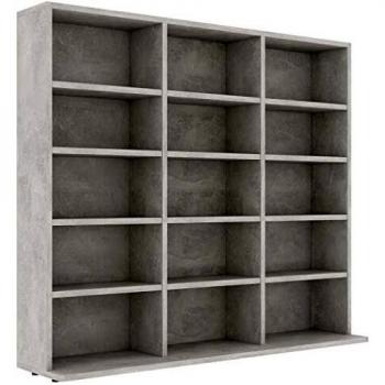 Armoire à CD VIDAXL Gris béton 102x23x89,5 cm