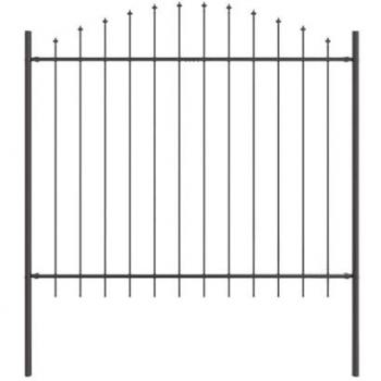 Valla de Jardín Gris 10.2 x 1.5 m de vidaXL