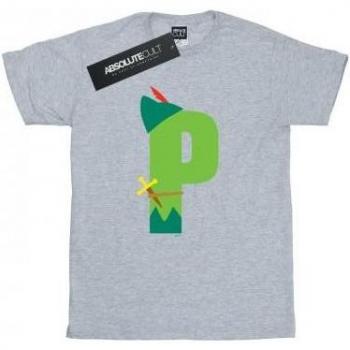 Boyfriend Baumwoll T-Shirt Disney Peter Pan Alphabet – XXL – Weiß