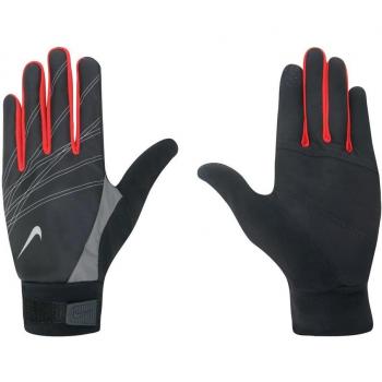 Guantes Nike Run Elite Storm negro / rojo talla XL