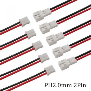 Conectores Micro JST 2P – DIY (10‑20 cm)