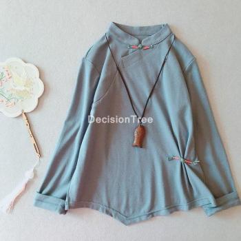 Blusa Cheongsam Floral Tradicional China para Mujer