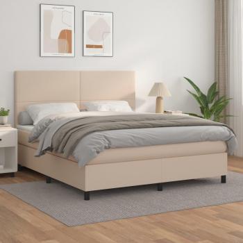 VidaXL Boxspringbett 160x200 cm in Cappuccino-Braun
