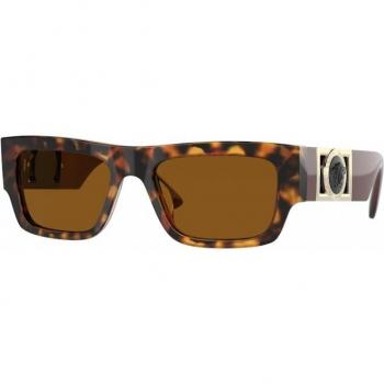 Versace VE4416U 511963 Sunglasses Men's Havana/Dark Bronze Rectangle Shape 53mm