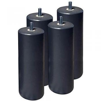ALTOBUY Jeu De 4 Pieds 20 Cm Gris Anthracite Pour Sommier Tapissier