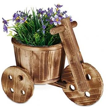 Bicicletta Porta Piante Relaxdays – Design Marrone