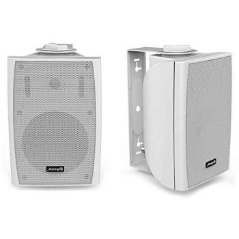 Pareja de Altavoces Audibax Elipse 6 con Soporte Pared 6 2 Vías 50W RMS Blancos