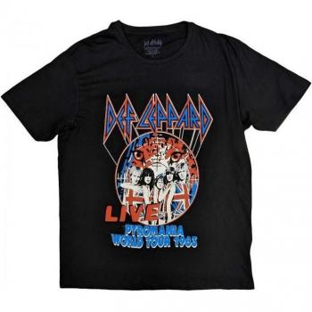 T-shirt coton unisexe tour mondial pyro Deft Leppard