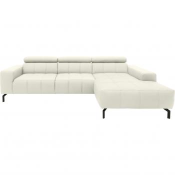 Ecksofa Cunelli L-Form, DOMO collection, Kopfteil verstellbar