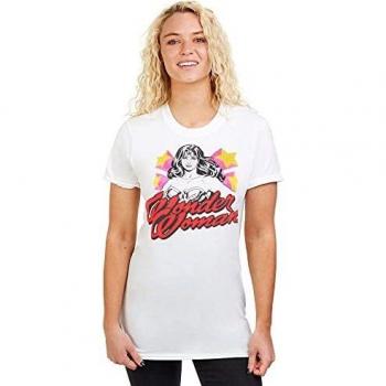 Camiseta DC Comics Mujer Wonder Woman, Blanco, Talla 44